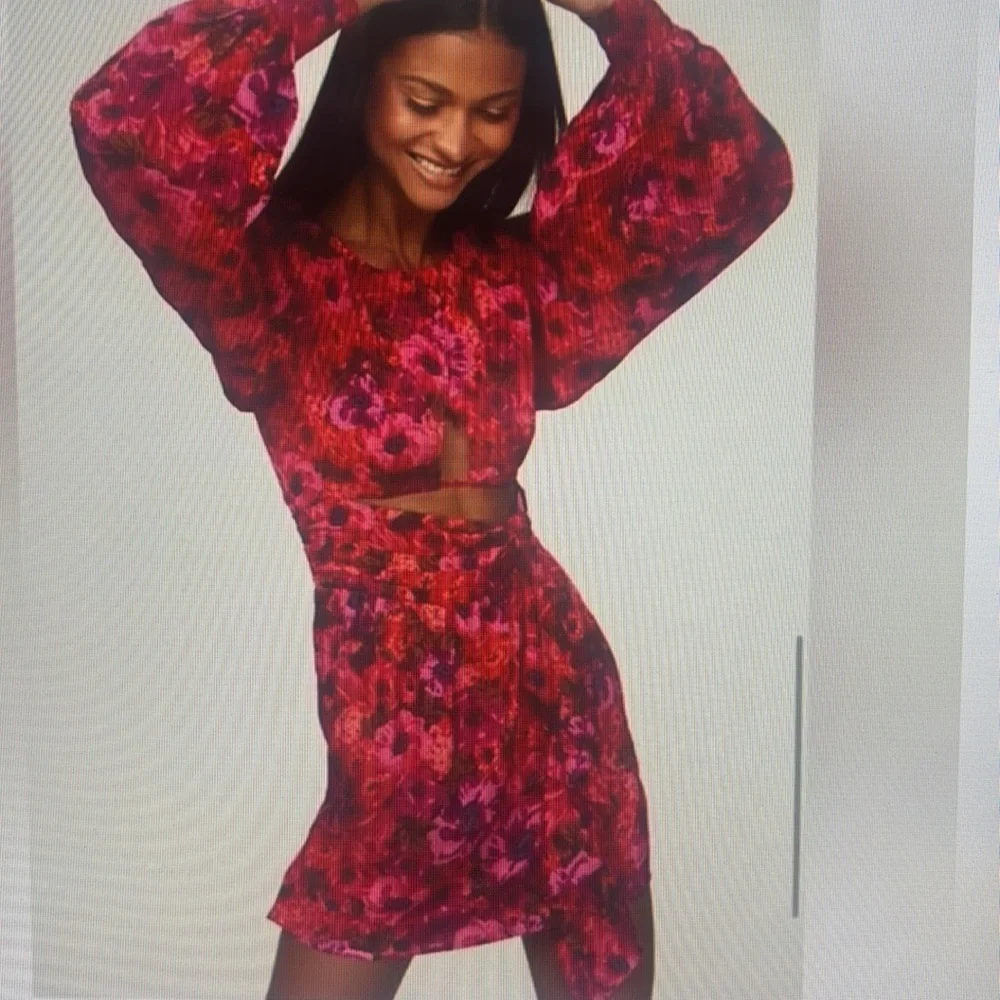 New With Tags NWT For Love & Lemons Lauren Ling Sleeve Dress.  XS - Picture 2 of 3